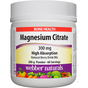 webber naturals magnesium citrate powder 300 mg healthy bones and muscles